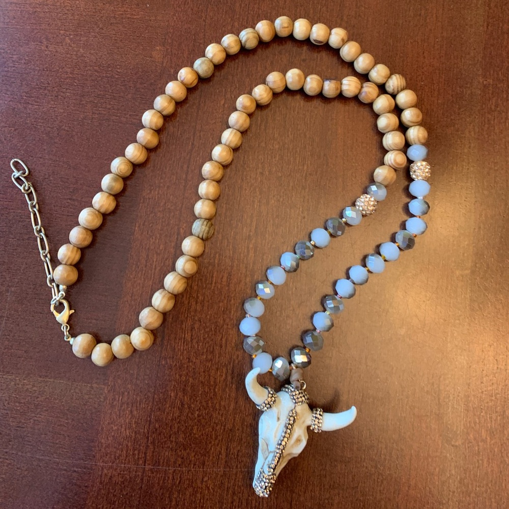 Cattle Skull fashion necklace